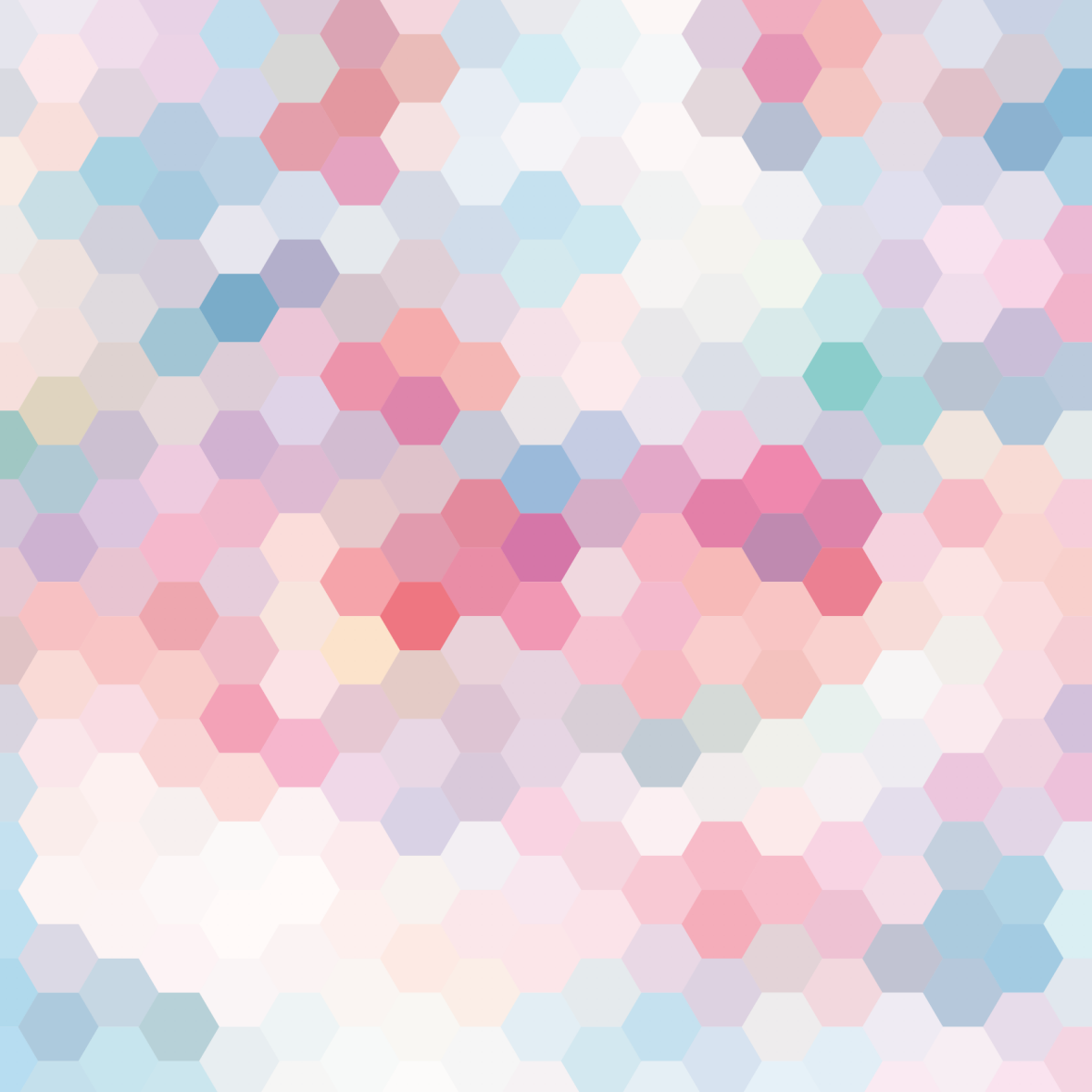 Pastel Hexagon - Pickawall