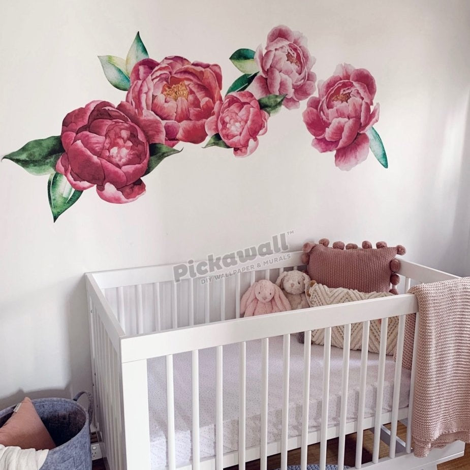 Peonies Decal Set - Pickawall