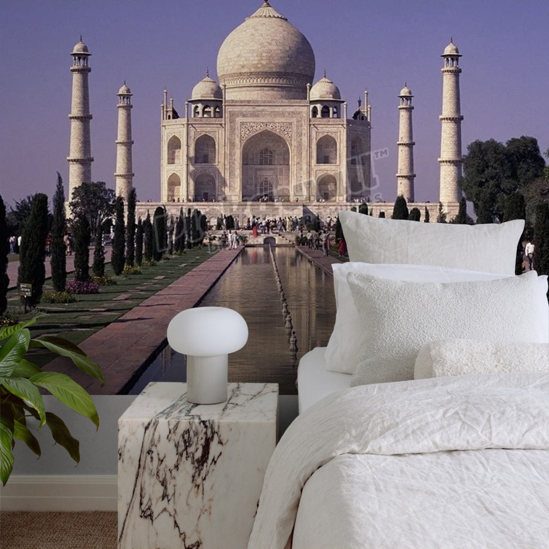 Taj Mahal, india wallpaper in a bedroom - Pickawall