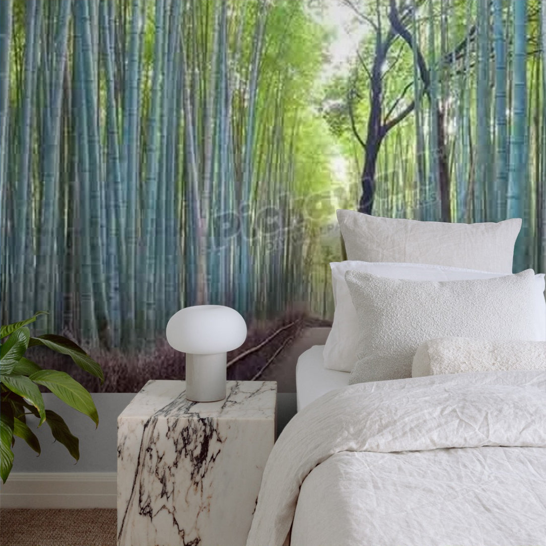 Japan, Kyoto, Arashiyama bamboo forest wallpaper in a bedroom - Pickawall