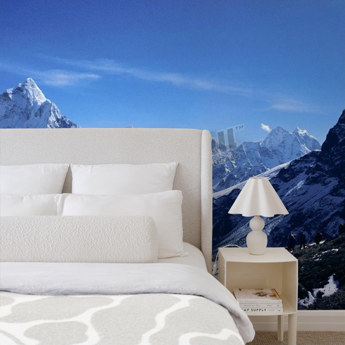 Ama Dablam peak, Mt Everest Region, Himalayas, Nepal wallpaper in a bedroom - Pickawall