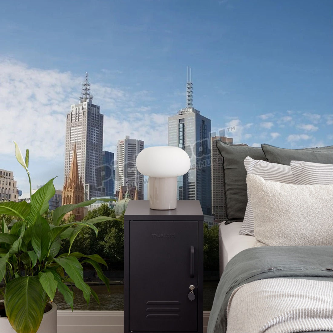 Melbourne, Victoria, Australia - Day out in the sun filled city wallpaper in a bedroom - Pickawall
