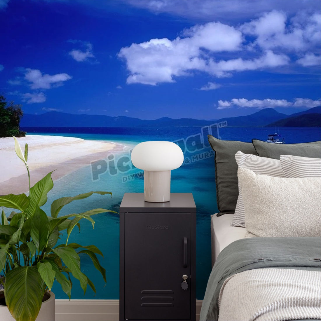 Nudey Beach, Fitzroy Island National Park wallpaper in a bedroom - Pickawall