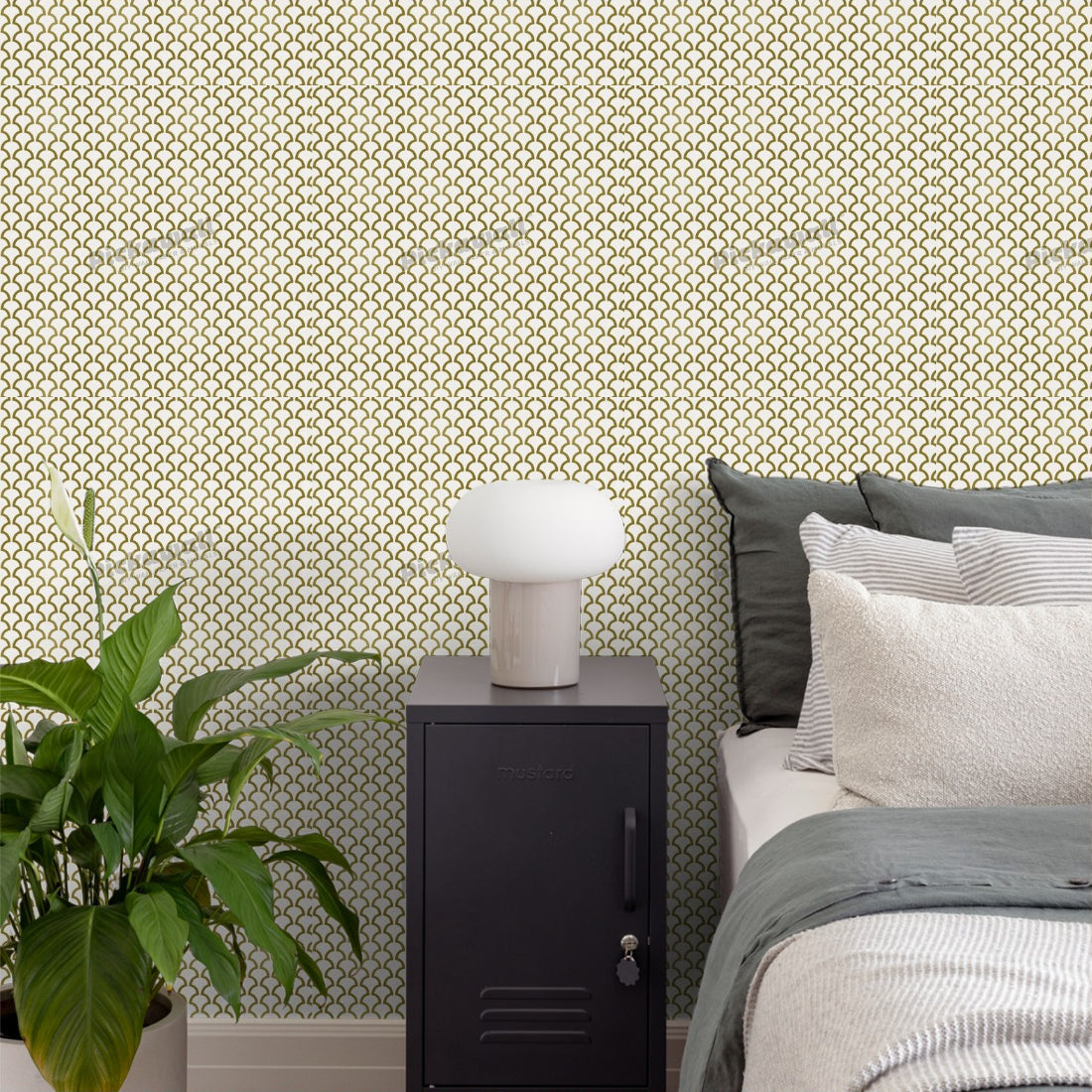 Fans wallpaper in a bedroom - Pickawall