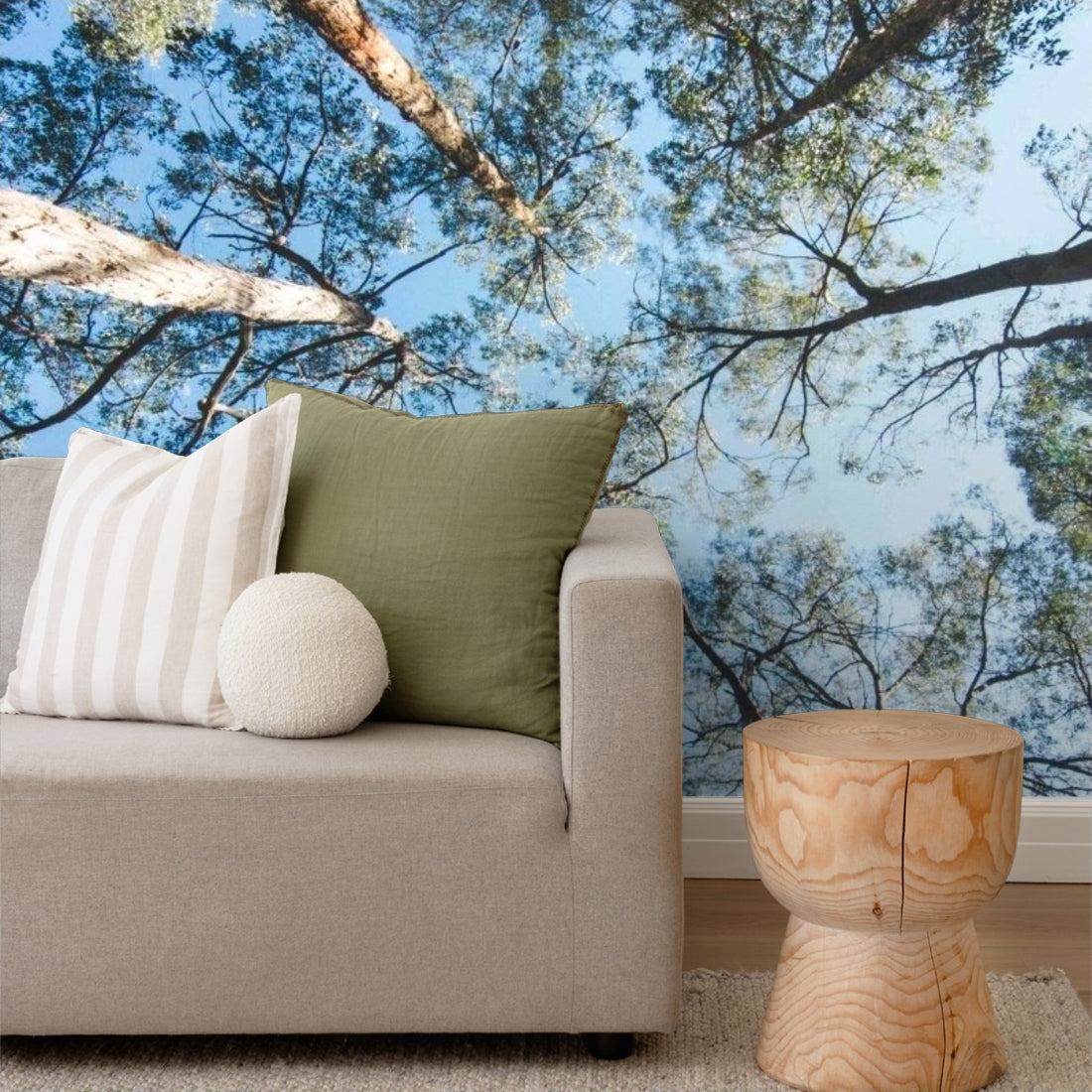 Aussie Bush Wide wallpaper in a living room - Pickawall