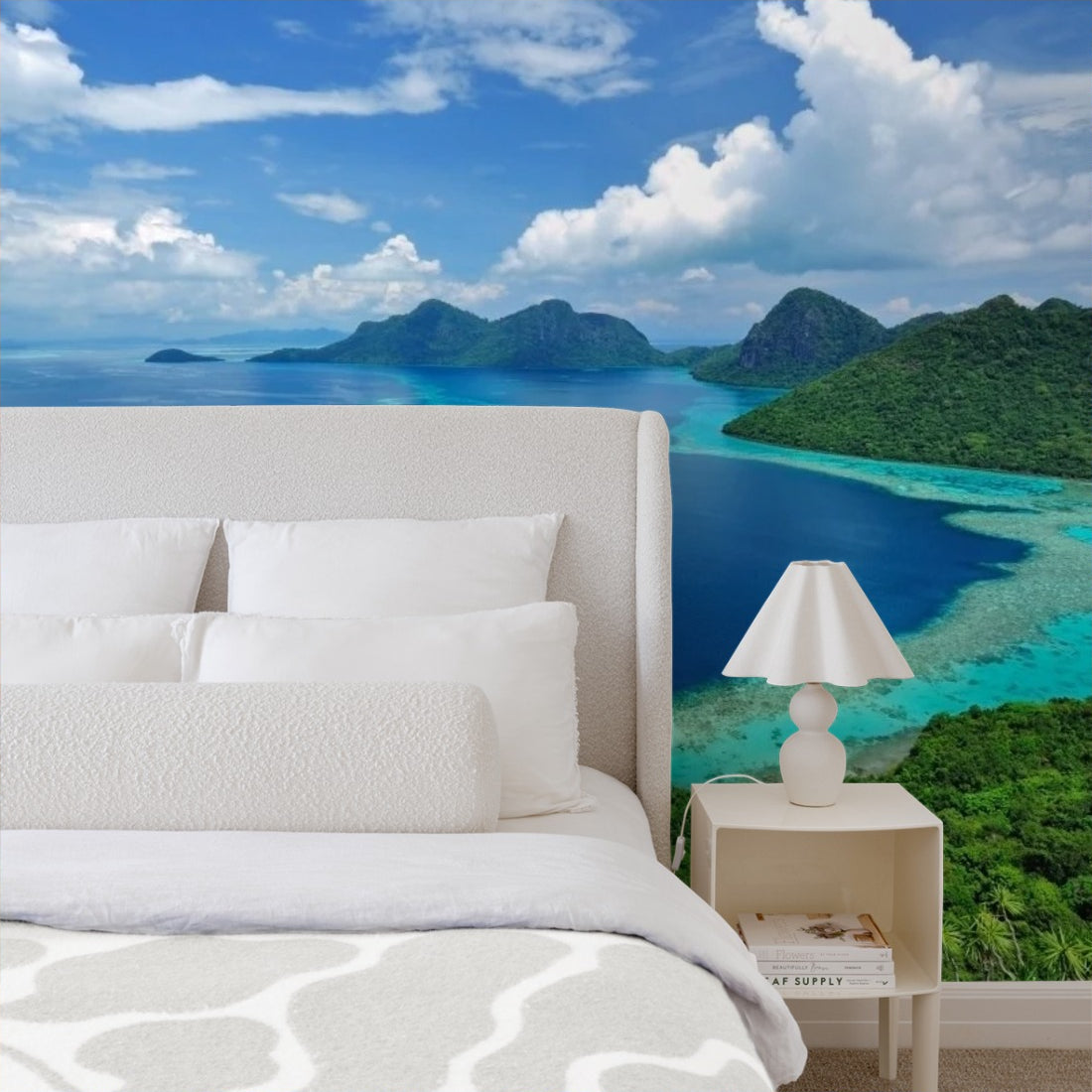 Malaysia, Sabah Borneo island scenic view wallpaper in a bedroom - Pickawall