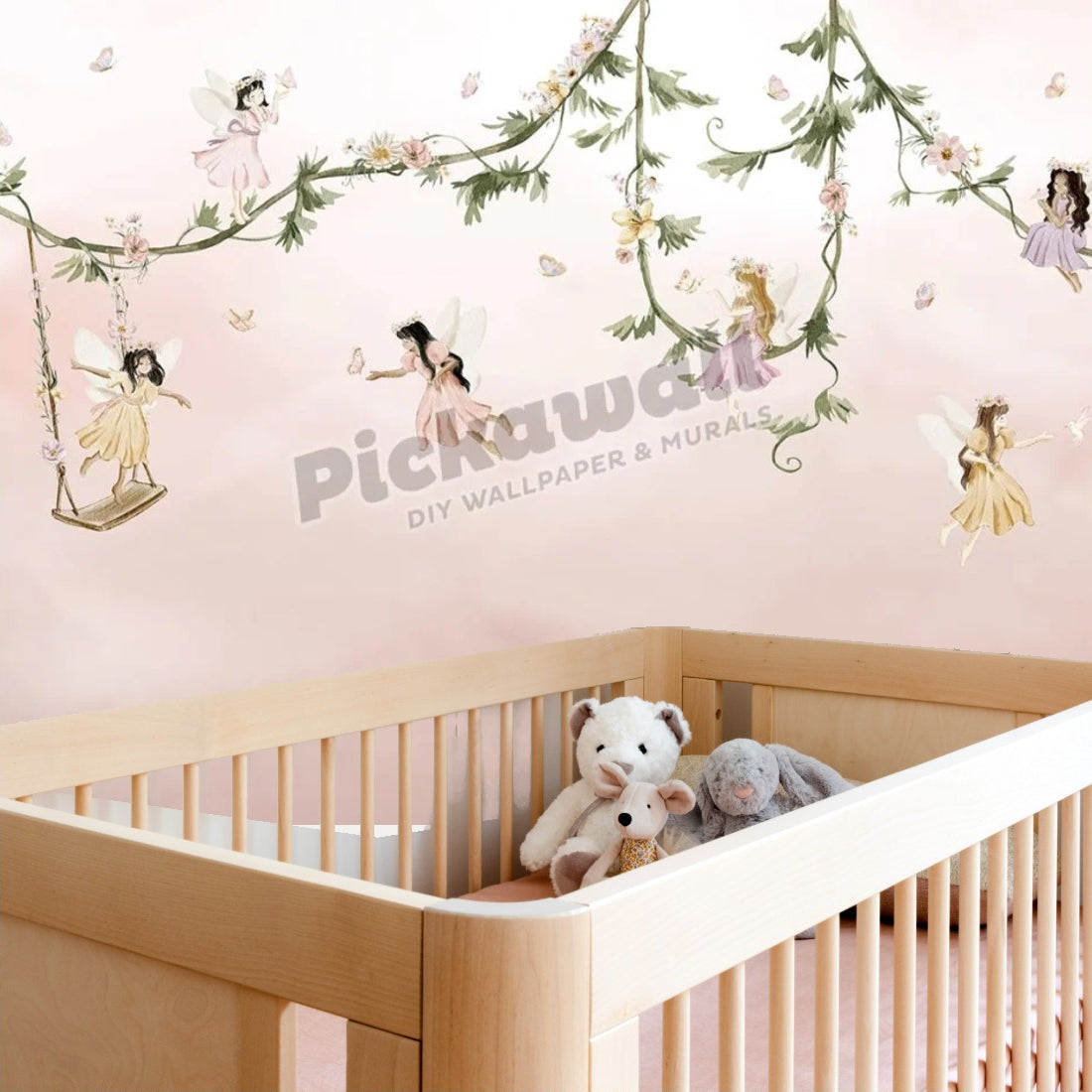 Dream Flight by Oliver Robins wallpaper in a nursery - Pickawall