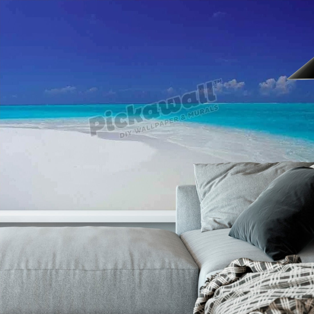 Maldives, Indian Ocean, Asia' wallpaper in a living room - Pickawall
