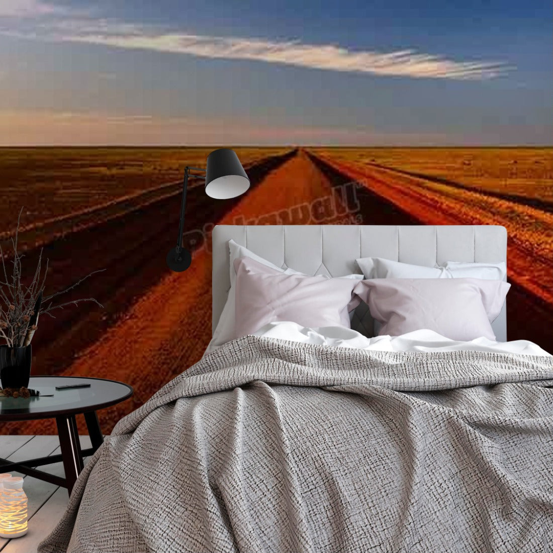 Outback road, Australia wallpaper in a bedroom - Pickawall