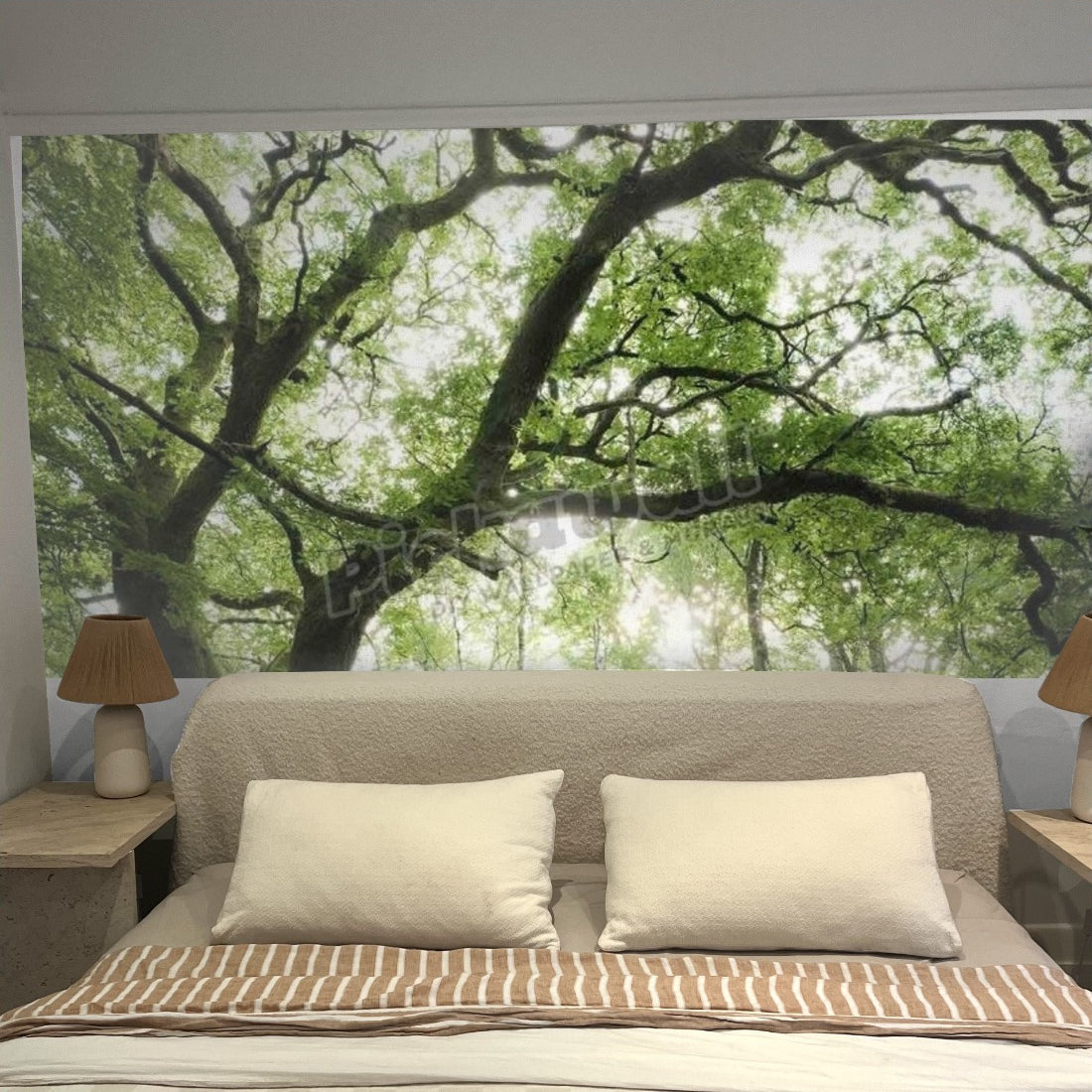 Mystical Forest, Scotland, Europe wallpaper in a bedroom - Pickawall