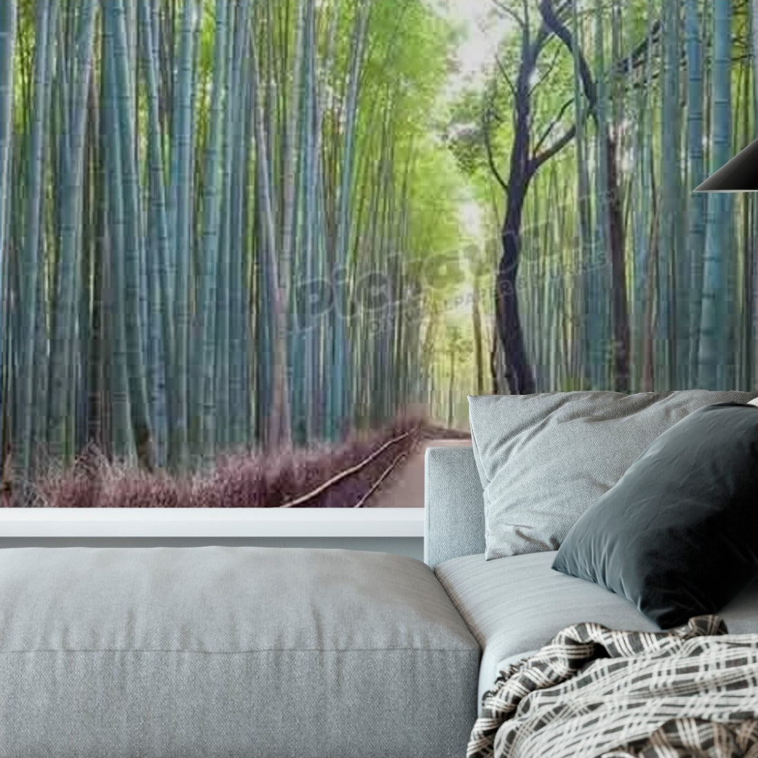 Japan, Kyoto, Arashiyama bamboo forest wallpaper in a living room - Pickawall