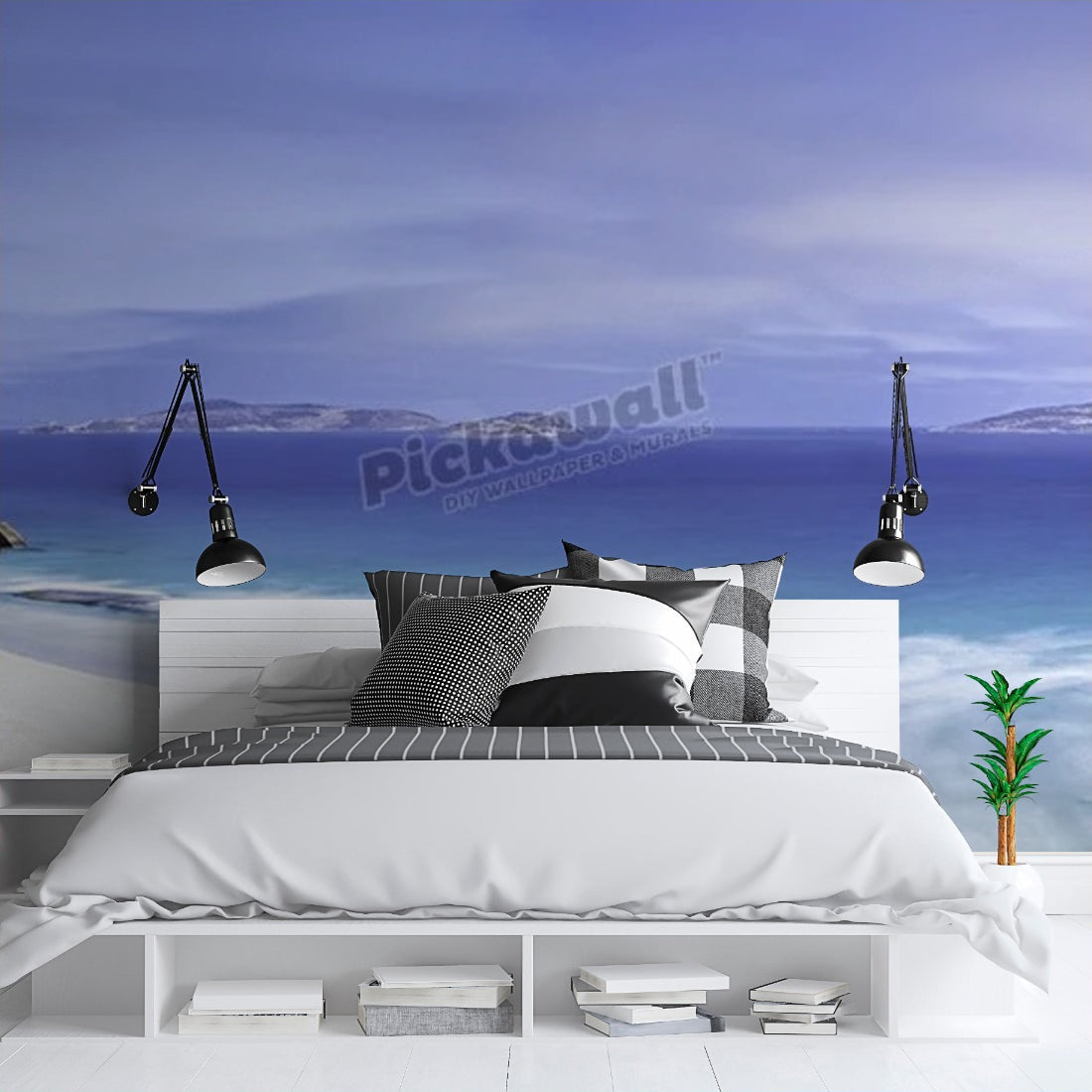 West beach Esperance wallpaper in a bedroom - Pickawall