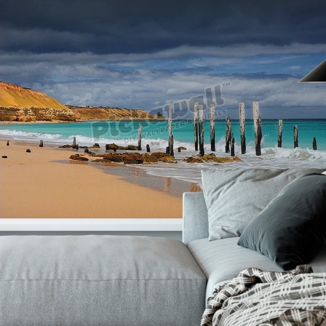 Aldinga beach, Fleurieu Peninsula, South Australia. wallpaper in a living room - Pickawall