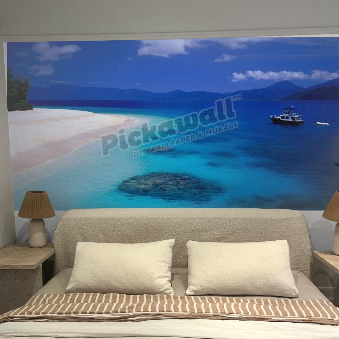 Nudey Beach, Fitzroy Island National Park wallpaper in a bedroom - Pickawall