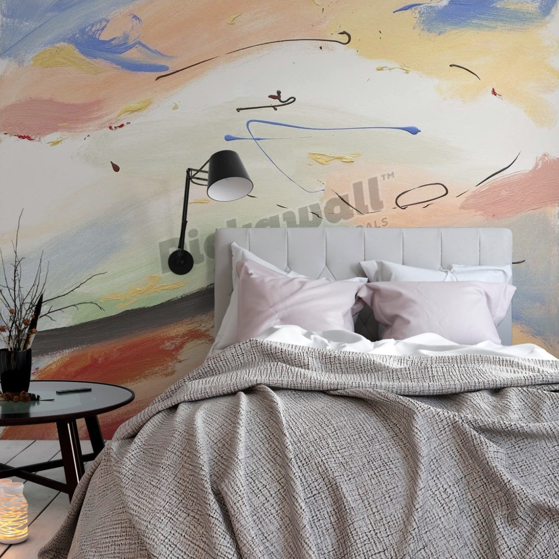 Edible Sky wallpaper in a bedroom - Pickawall