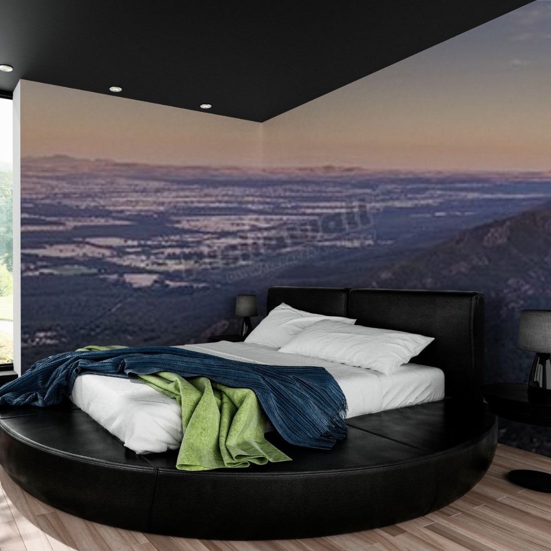 The Grampians Panoramic wallpaper in a bedroom - Pickawall