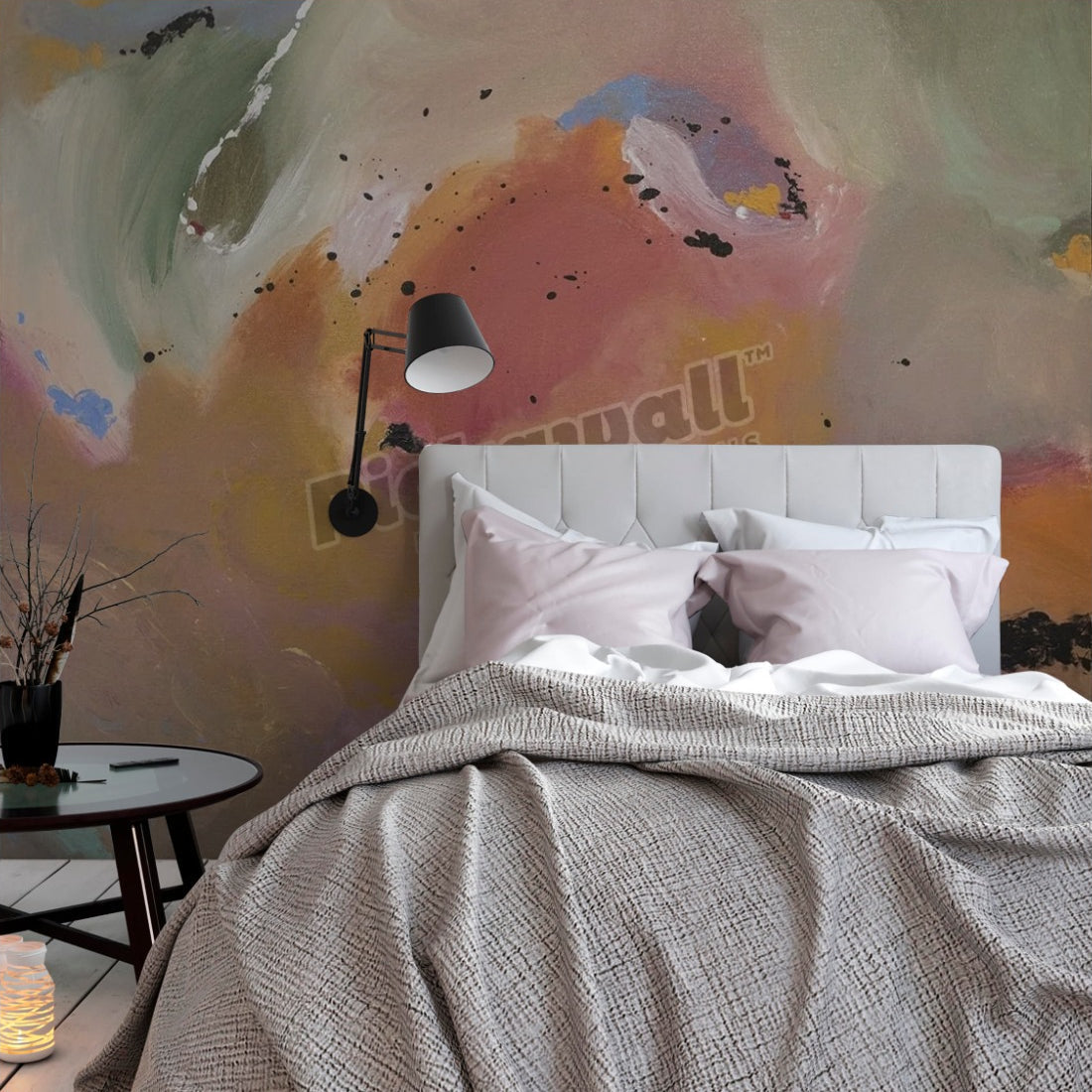 Harmony wallpaper in a bedroom - Pickawall