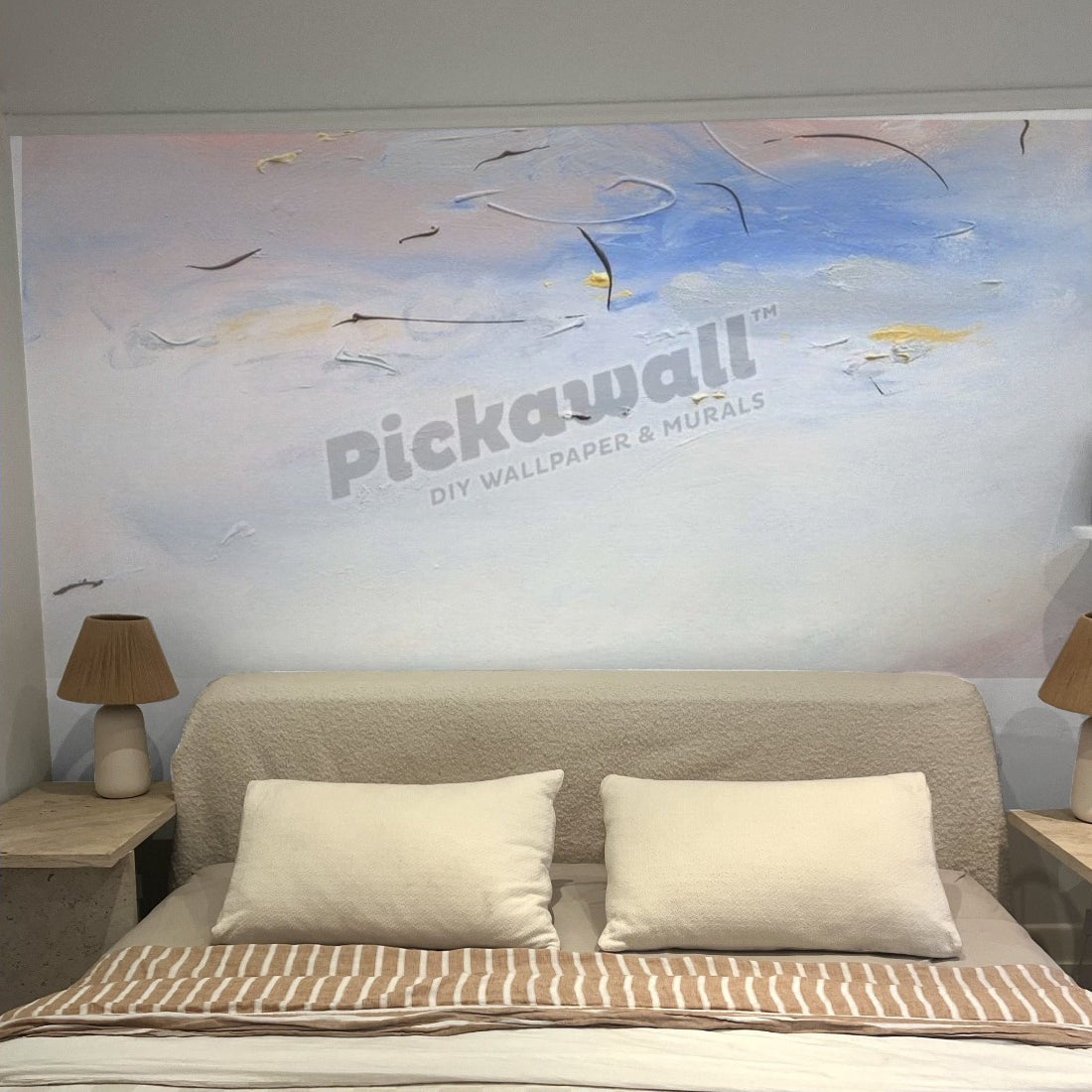 Heavenly Moment wallpaper in a bedroom - Pickawall