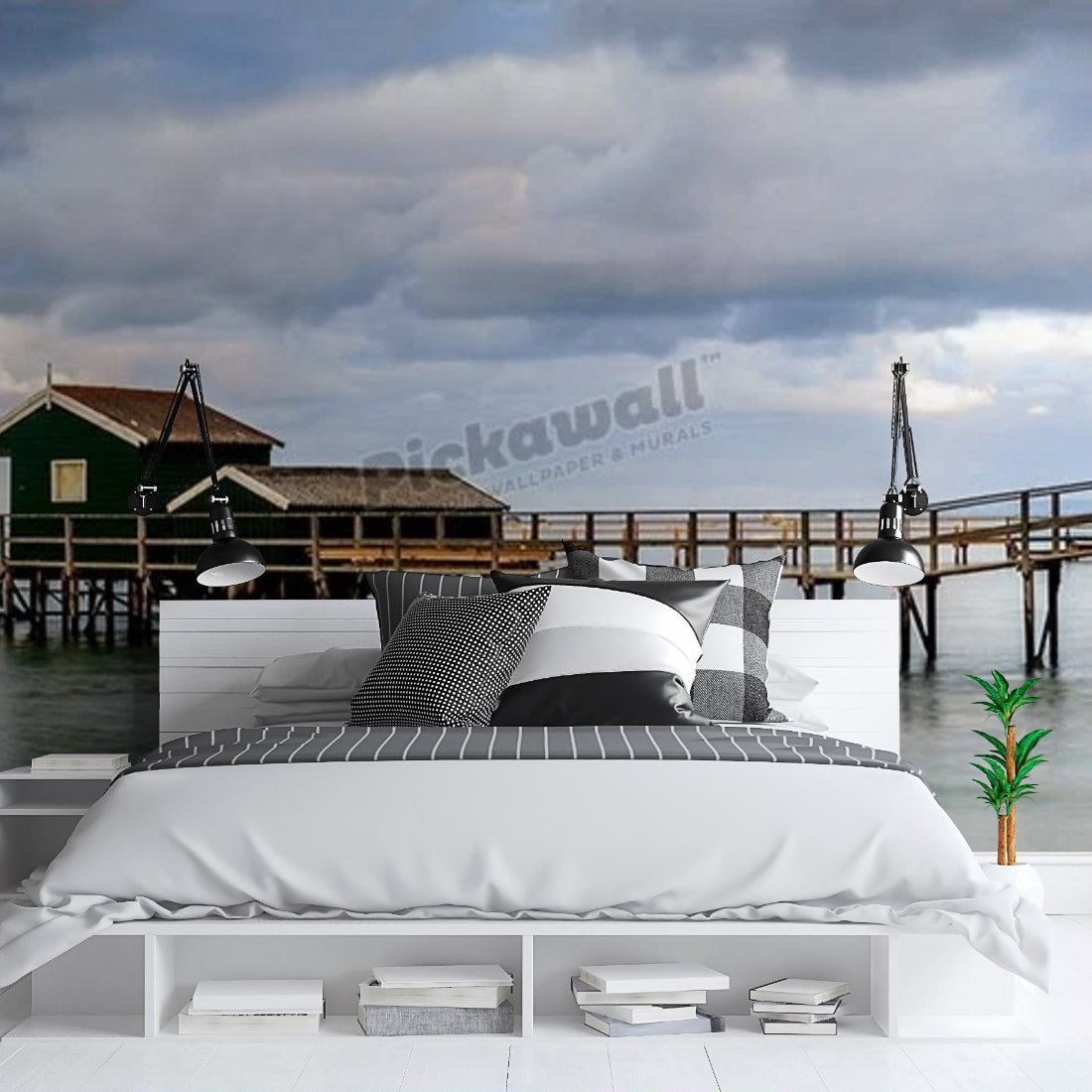 Shelley Beach, Panoramic wallpaper in a bedroom - Pickawall