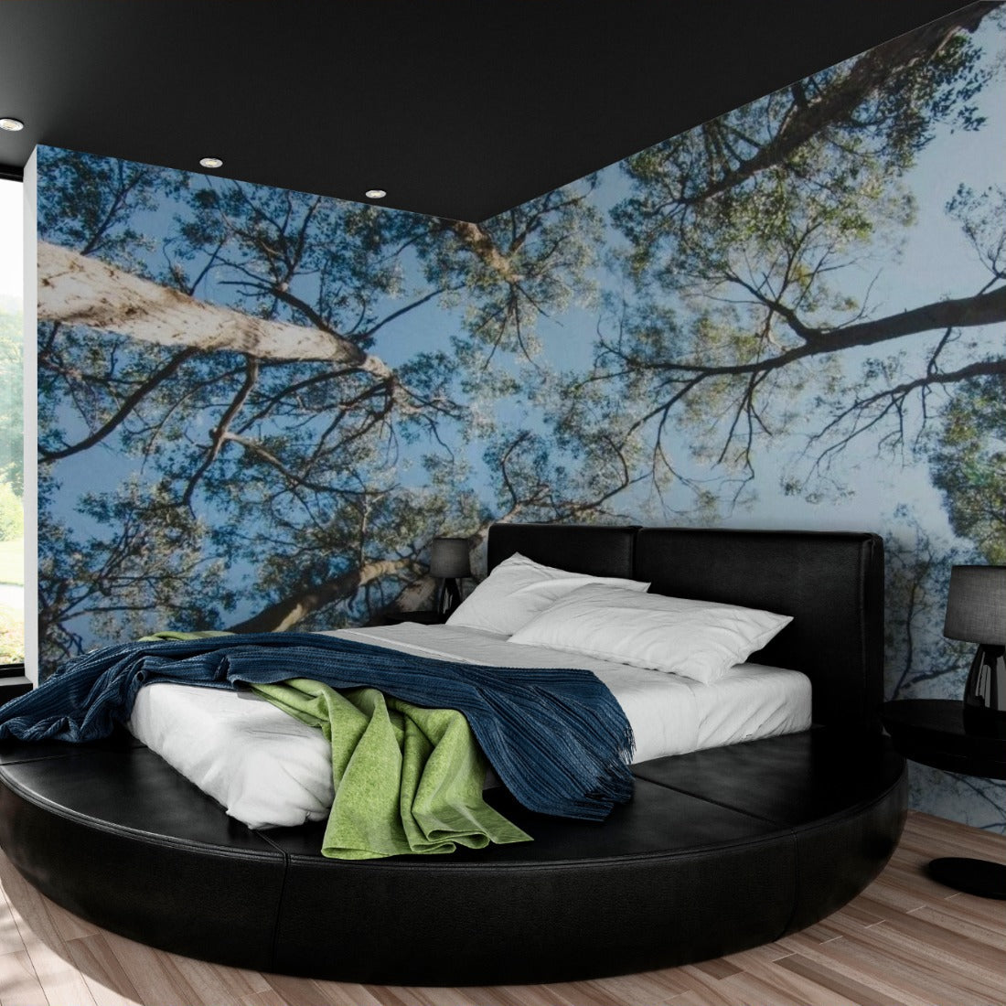 Aussie Bush Wide wallpaper in a bedroom - Pickawall