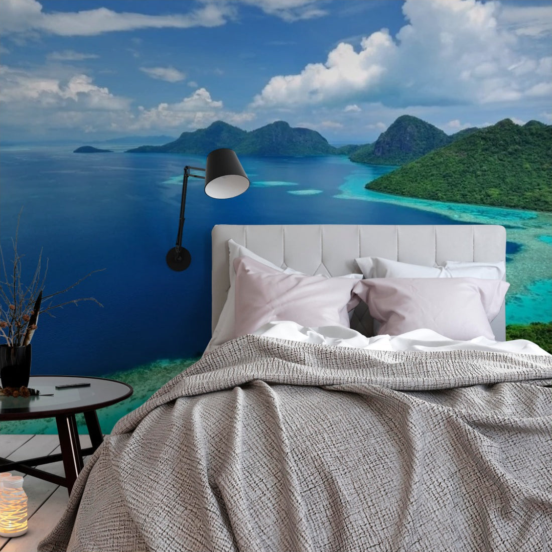 Malaysia, Sabah Borneo island scenic view wallpaper in a bedroom - Pickawall