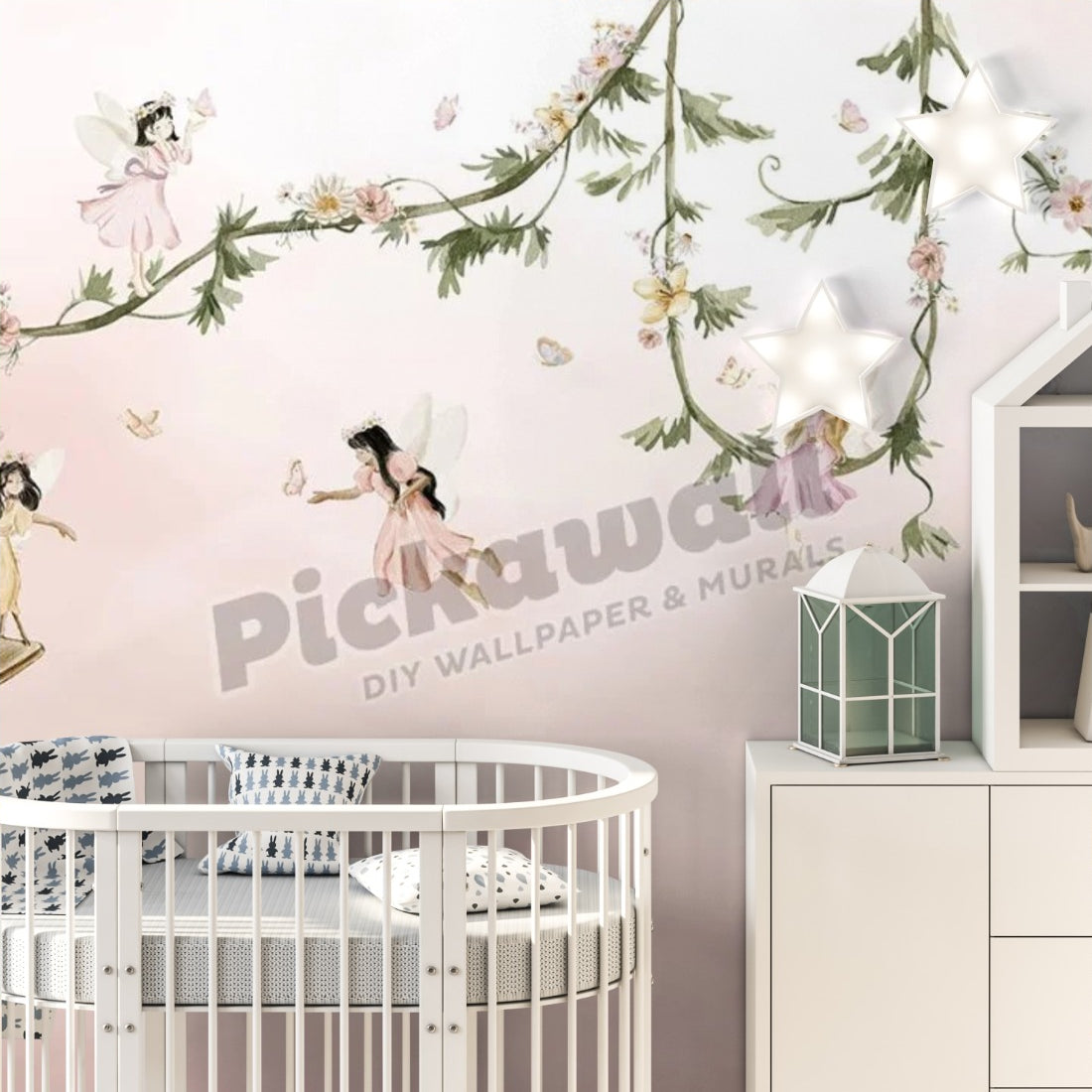 Dream Flight by Oliver Robins wallpaper in a nursery - Pickawall