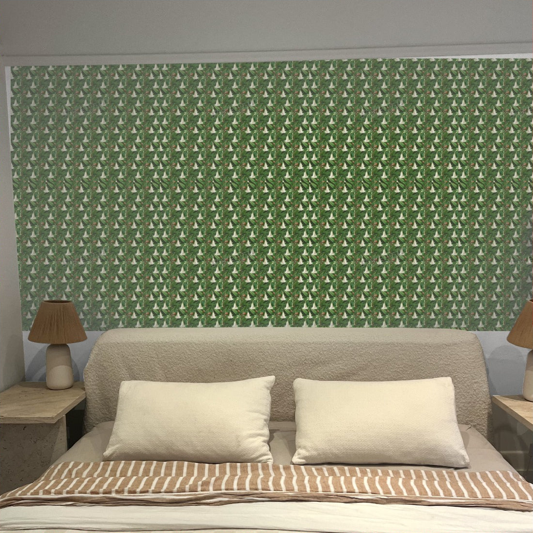 The Woods by Loren Shoemark wallpaper in a bedroom - Pickawall