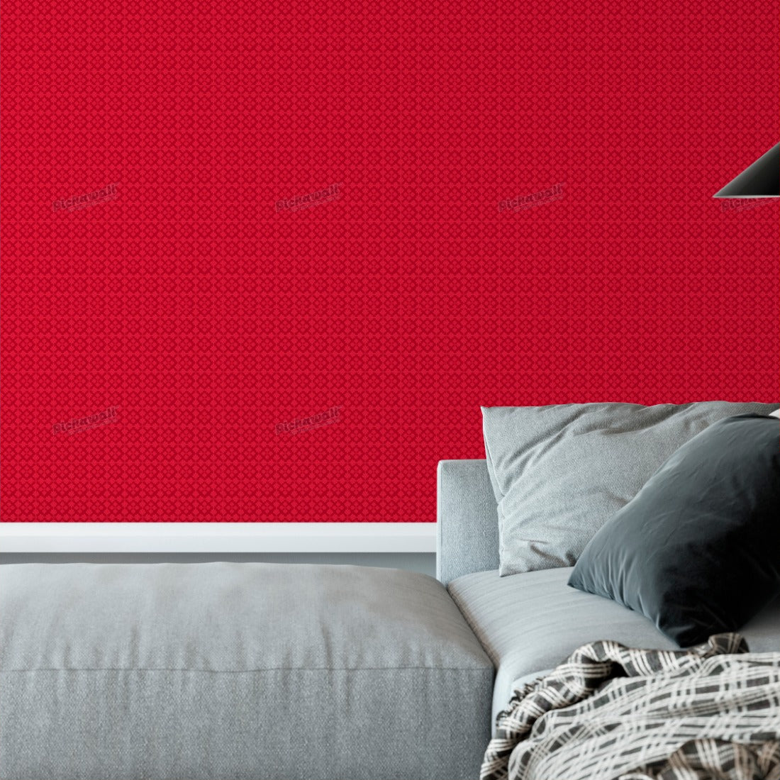 Snowflake Watermelon by Loren Shoemark wallpaper in a living room - Pickawall