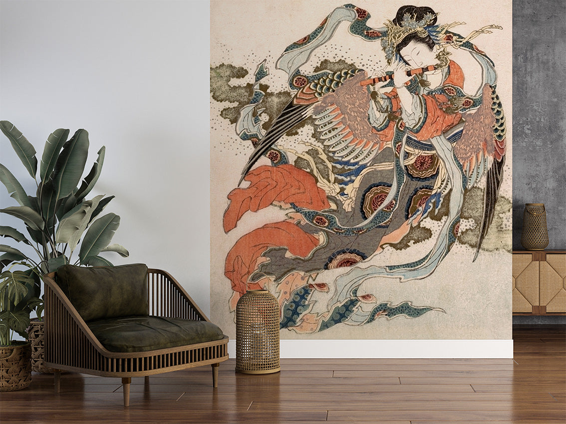 Asian Angel by Madam Blanc wallpaper room view - Pickawall