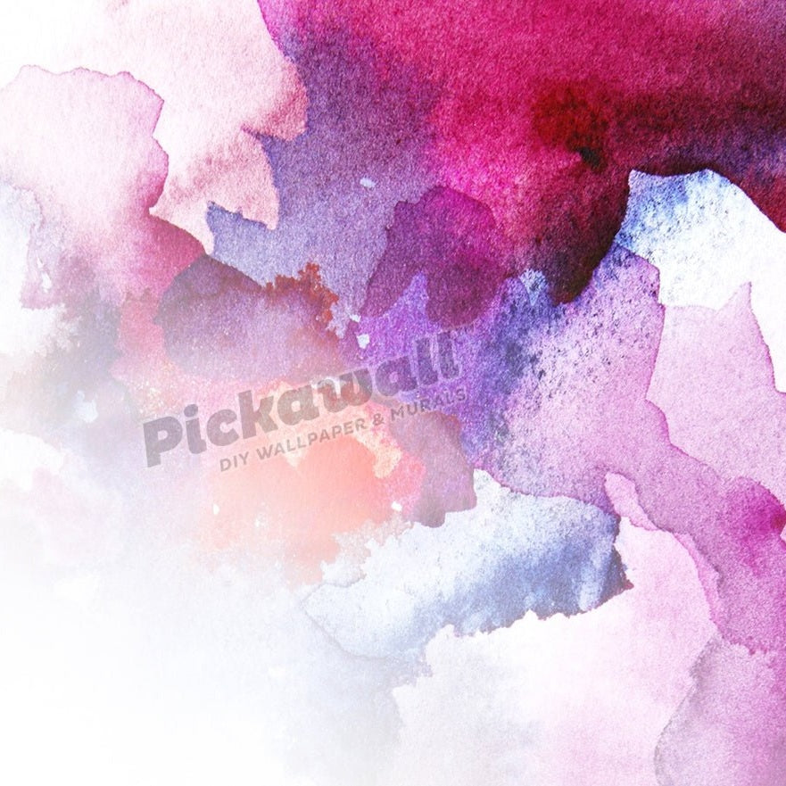 Pink and Purple Watercolour - Pickawall