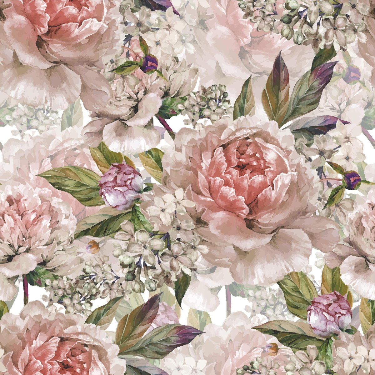 Roses and Peonies - Pickawall
