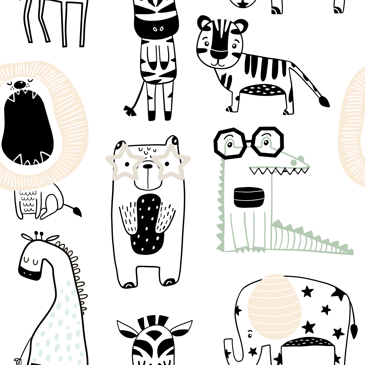 Scandi Animal Print - Pickawall
