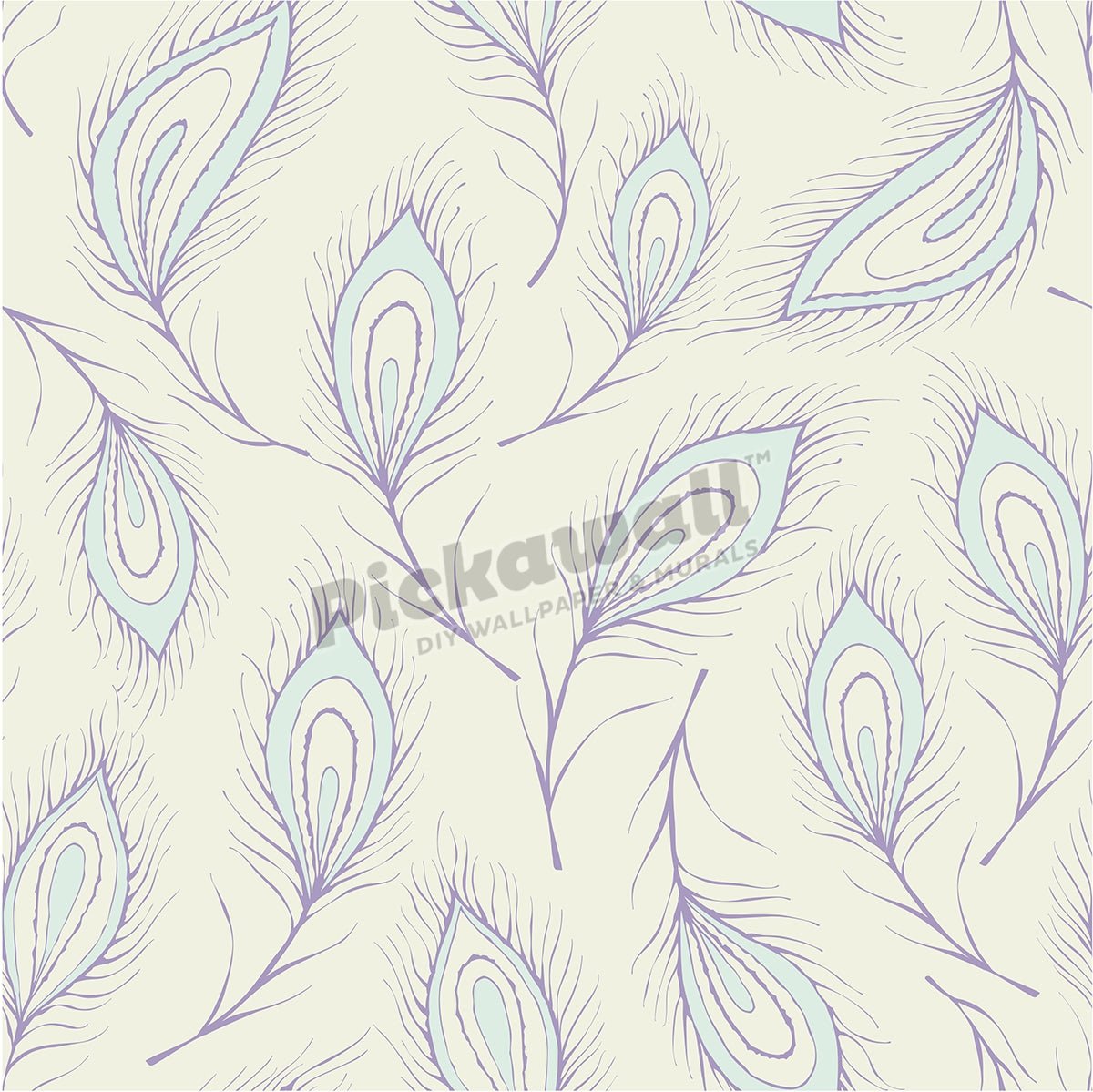 Seamless peacock feather Pattern - Pickawall