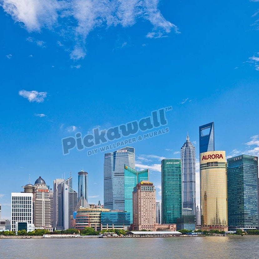 Shanghai pudong Skyline with Oriental Pearl PRC, People's Republic of China, Asia - Pickawall