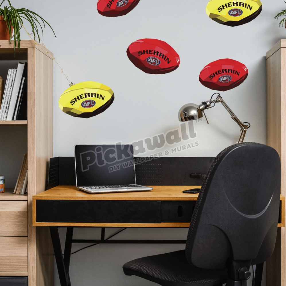 Sherrin Football Decal by DG Designs X AFL - Pickawall