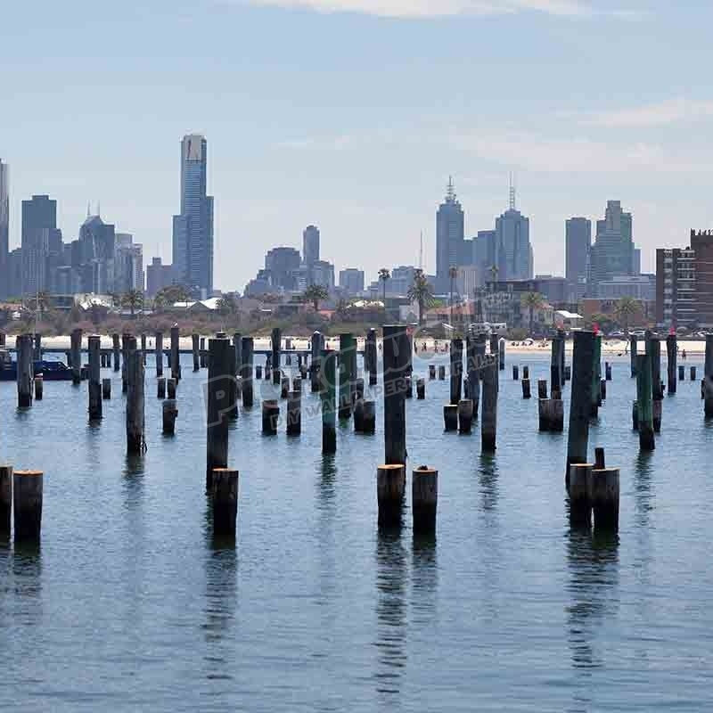 Skyline of Melbourne, St Kilda - Pickawall