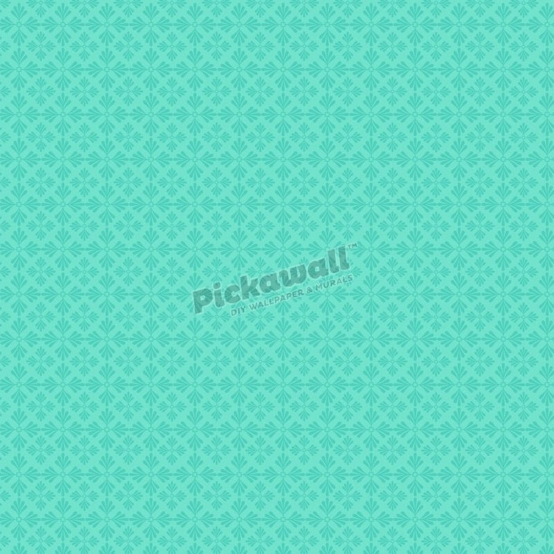 Snowflake Cyan by Loren Shoemark - Pickawall