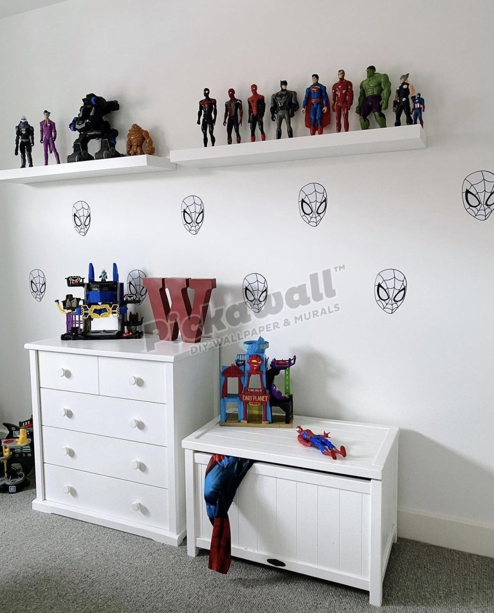 Spider Man Mask Decal Set - Pickawall