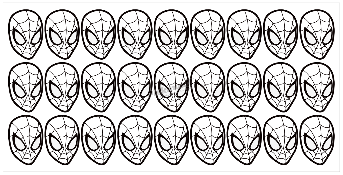 Spider Man Mask Decal Set - Pickawall