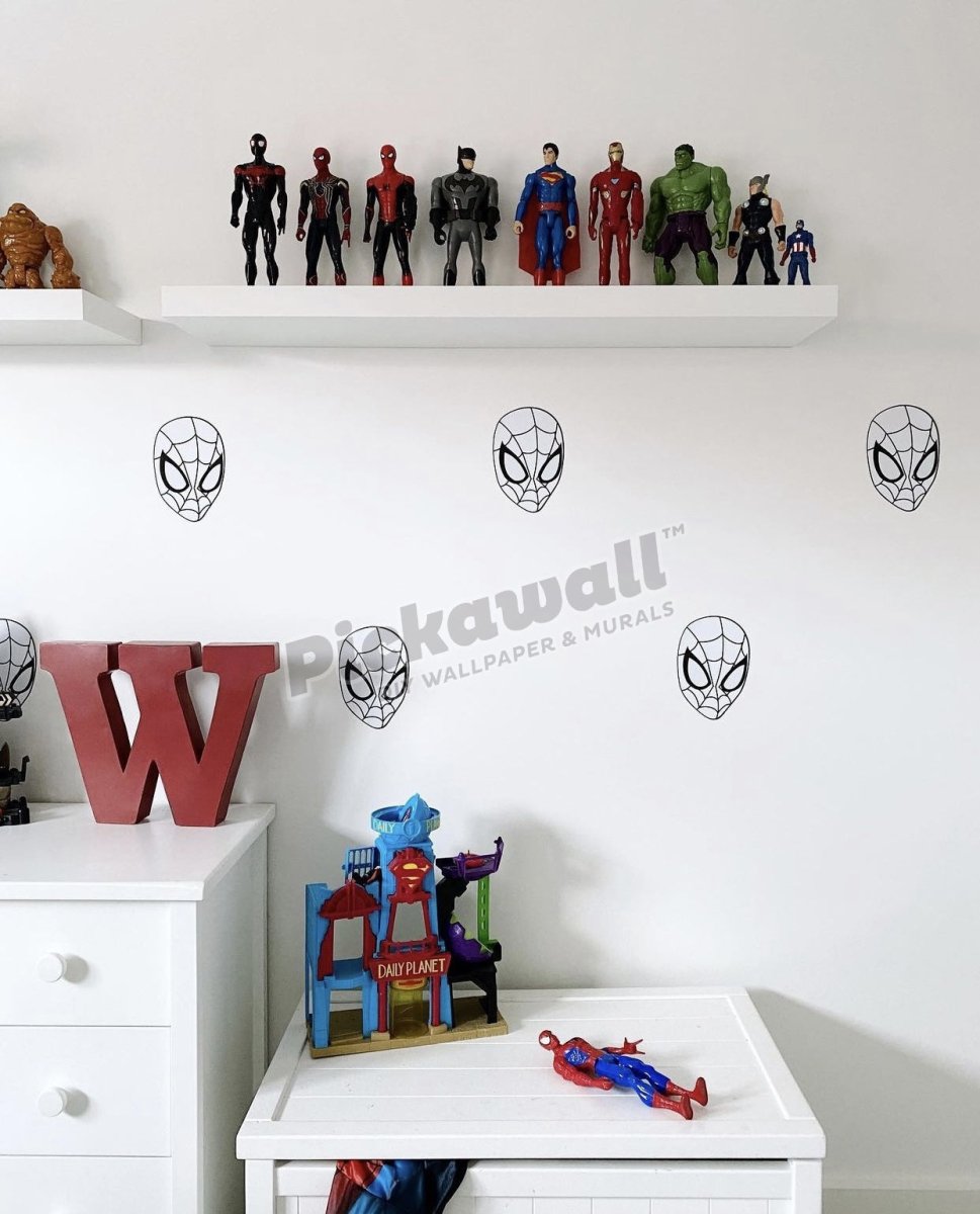 Spider Man Mask Decal Set - Pickawall