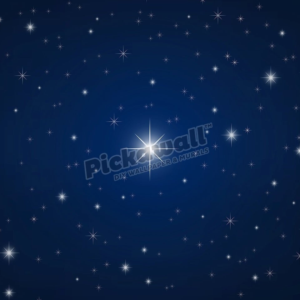 Star-filled midnight blue sky. - Pickawall