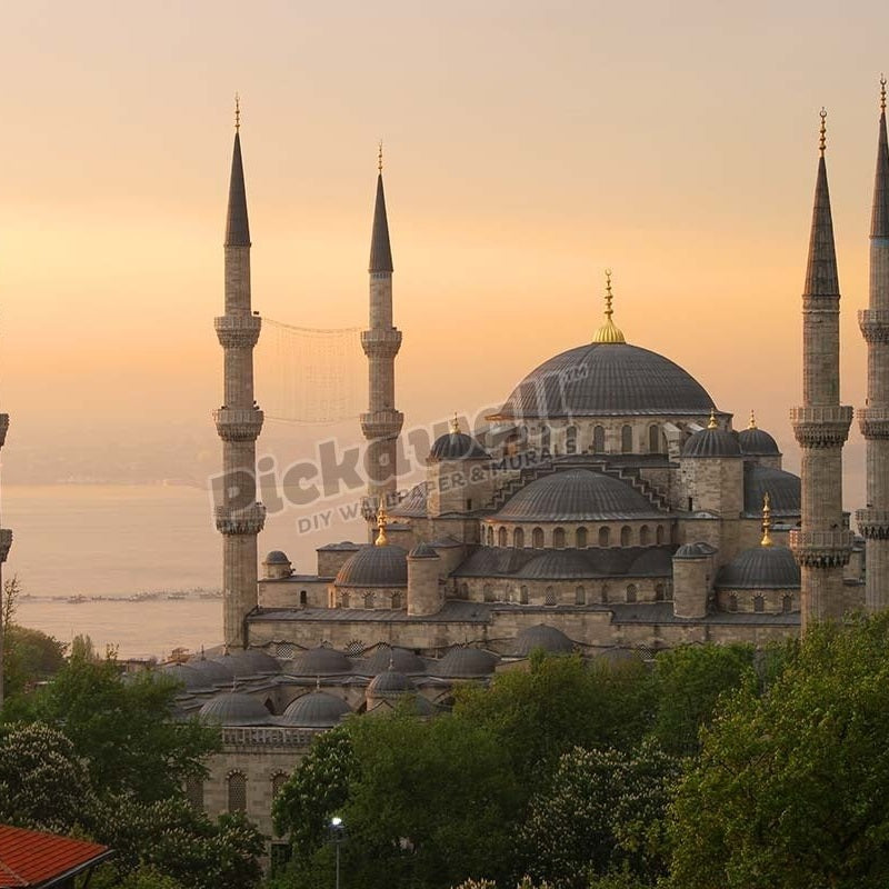 Sultan Ahmet (Blue Mosque) at dawn, Historic centre of Istanbul. - Pickawall