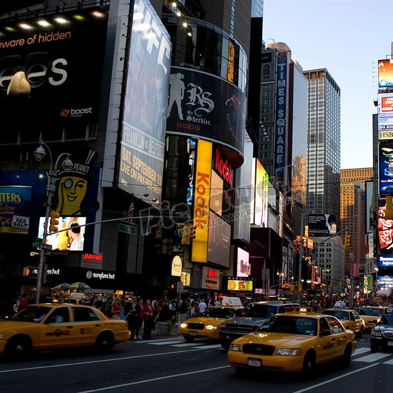 Traffic driving passed Time Square - Pickawall