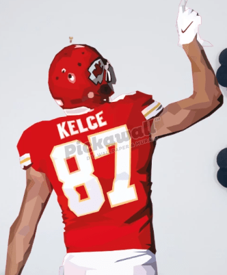 Travis Kelce NFL Jersey Decal by DG Designs - Pickawall