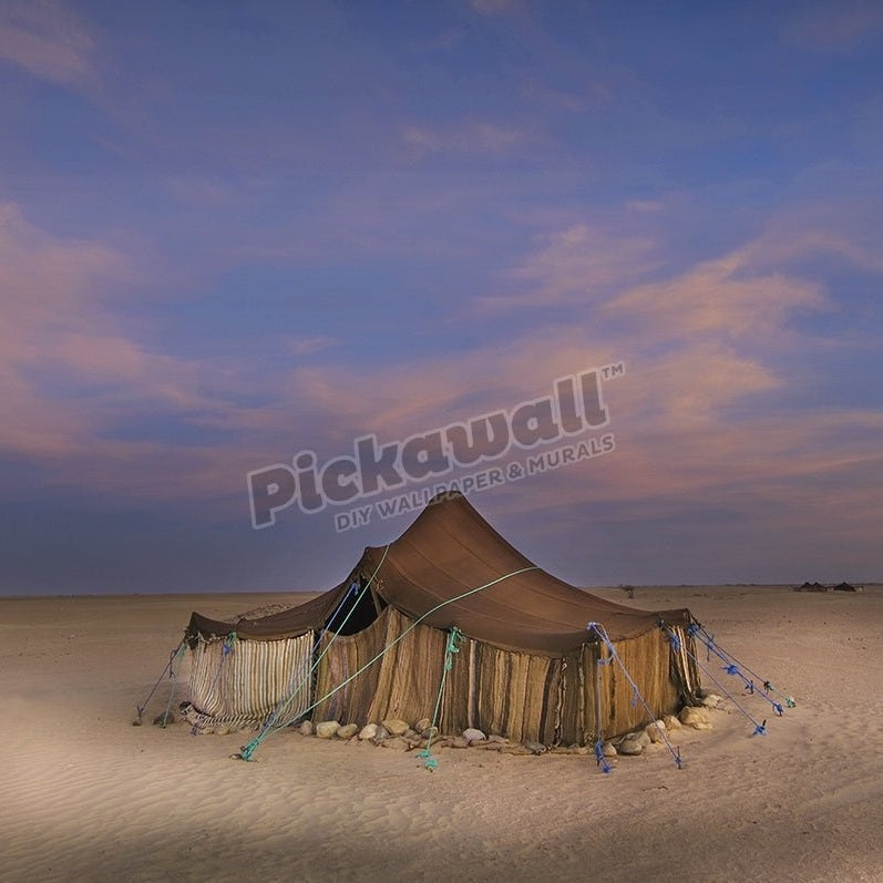 Tuareg camp in the desert near Ichmid - Pickawall