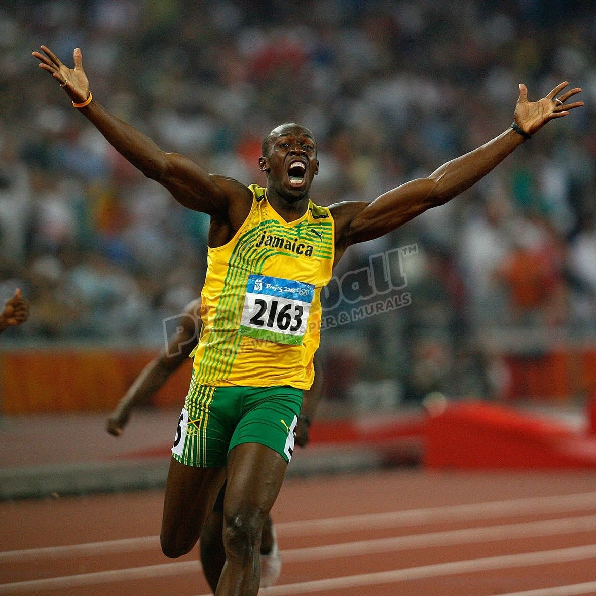 USAIN BOLT JAMAICA OLYMPIC STADIUM BEIJING CHINA 20 August 2008 - Pickawall
