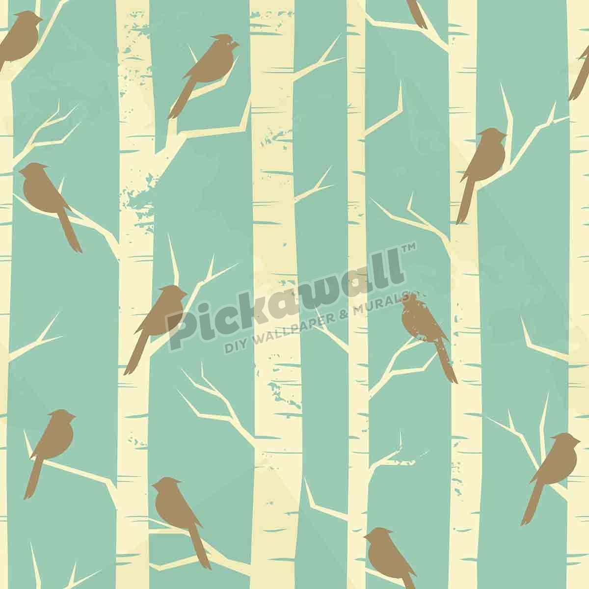 Vintage Birch Pattern - Pickawall