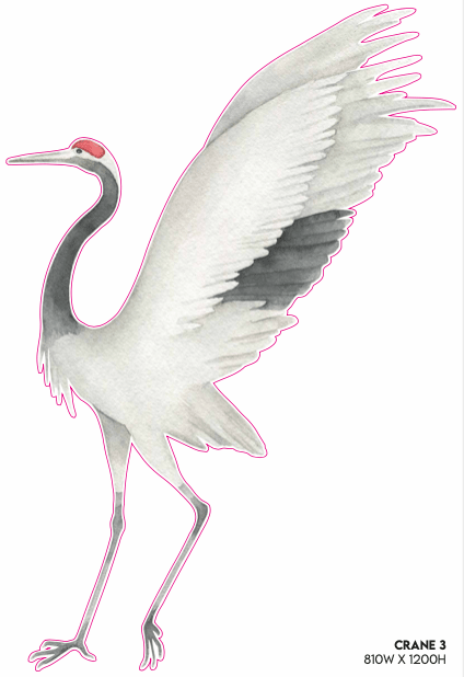 Whimsical Crane Decals by Katie Sargent - Pickawall