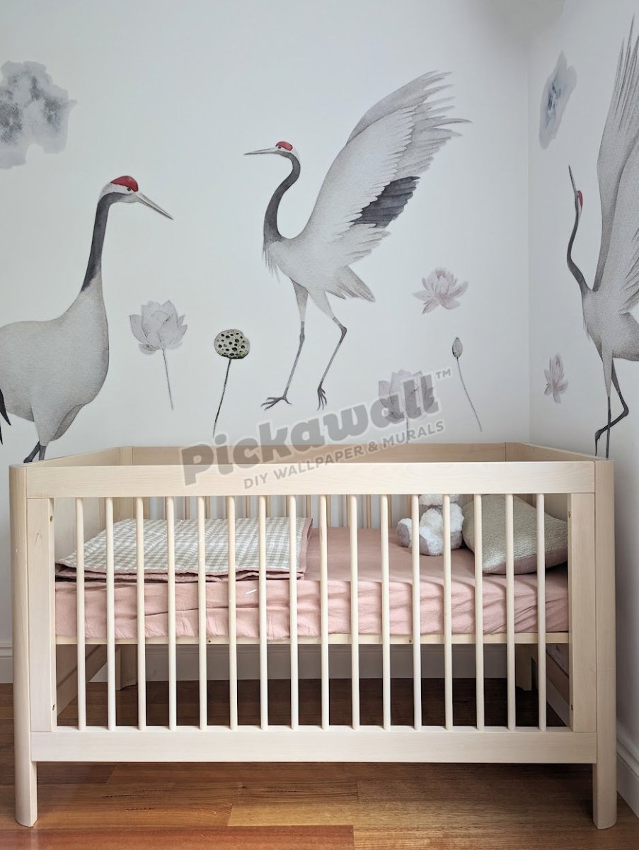 Whimsical Crane Decals by Katie Sargent - Pickawall