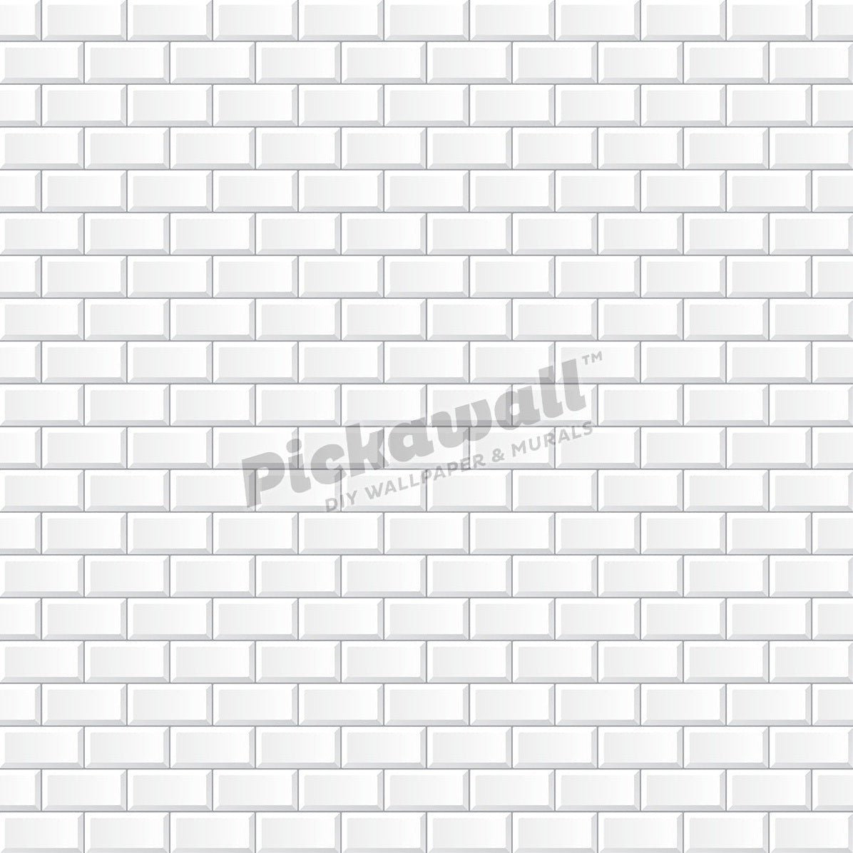White Subway Tile Small - Pickawall